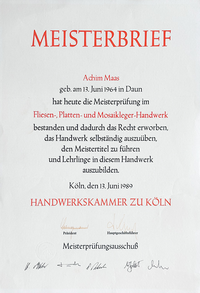 Meisterbrief Achim Maas_1000px